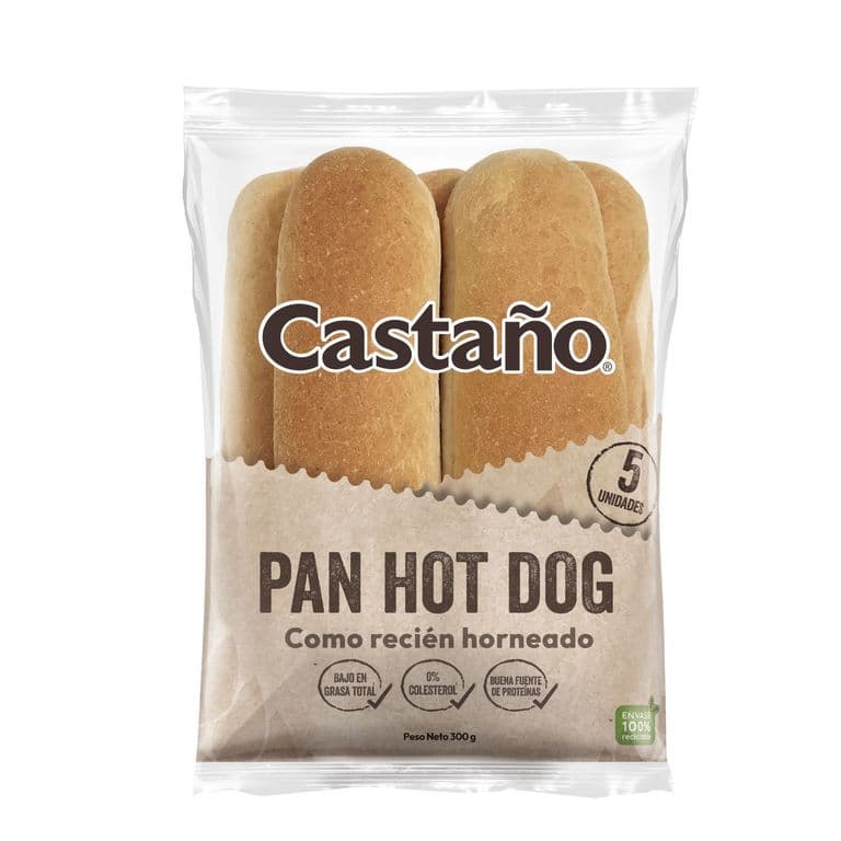 Pan Hot Dog Castano 300 g