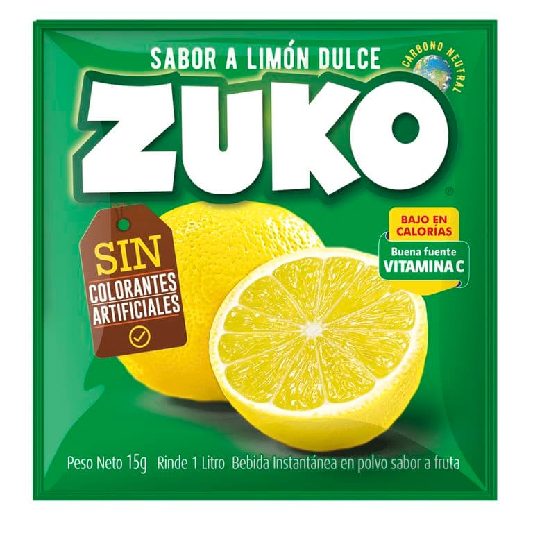 Jugo en Polvo Zuko Limon Dulce 15 g
