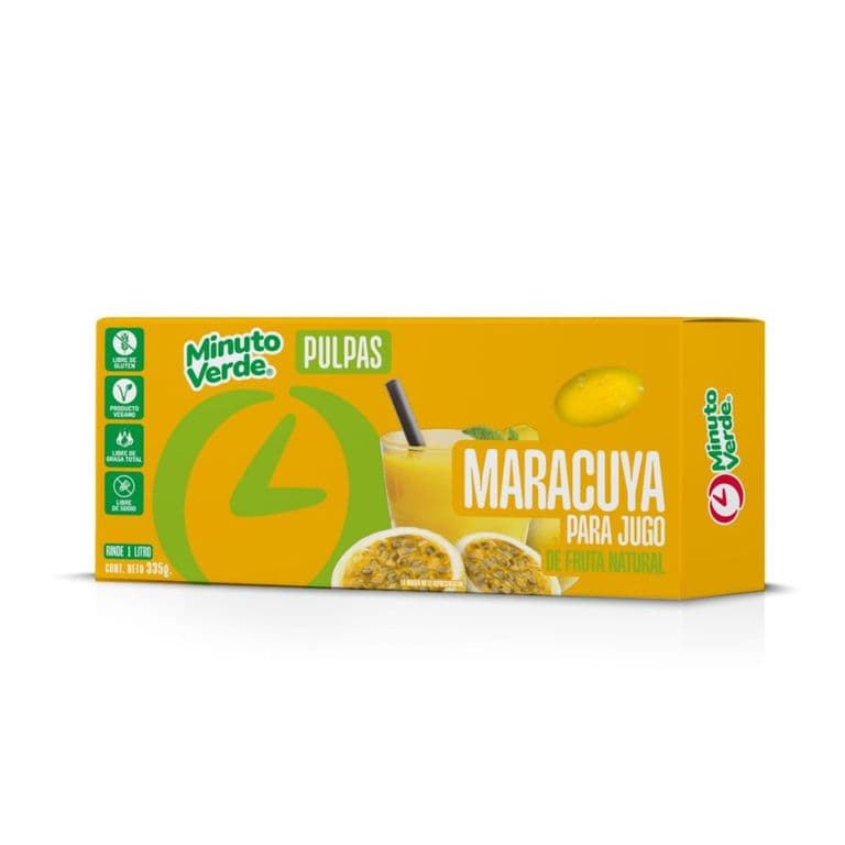Pulpa de Maracuya Congelada Minuto Verde 335 g