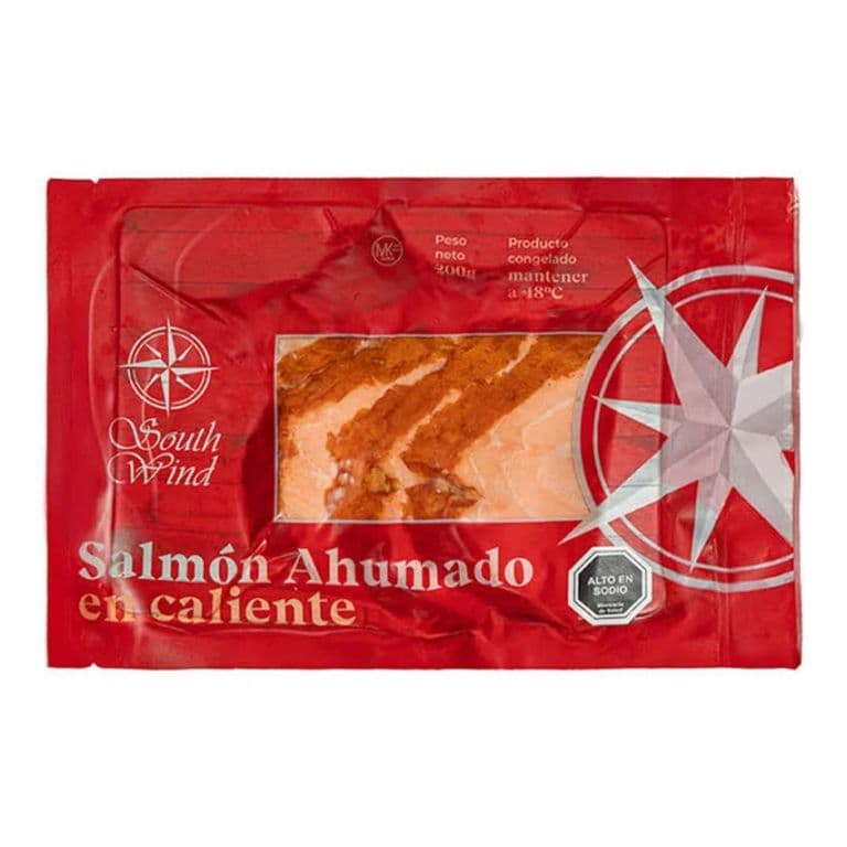 Salmon Ahumado en Caliente Congelado South Wind 200 g