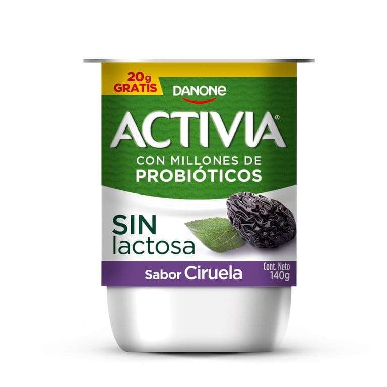 Yoghurt con Probioticos Sabor Ciruela Sin Lactosa Activia 140 g