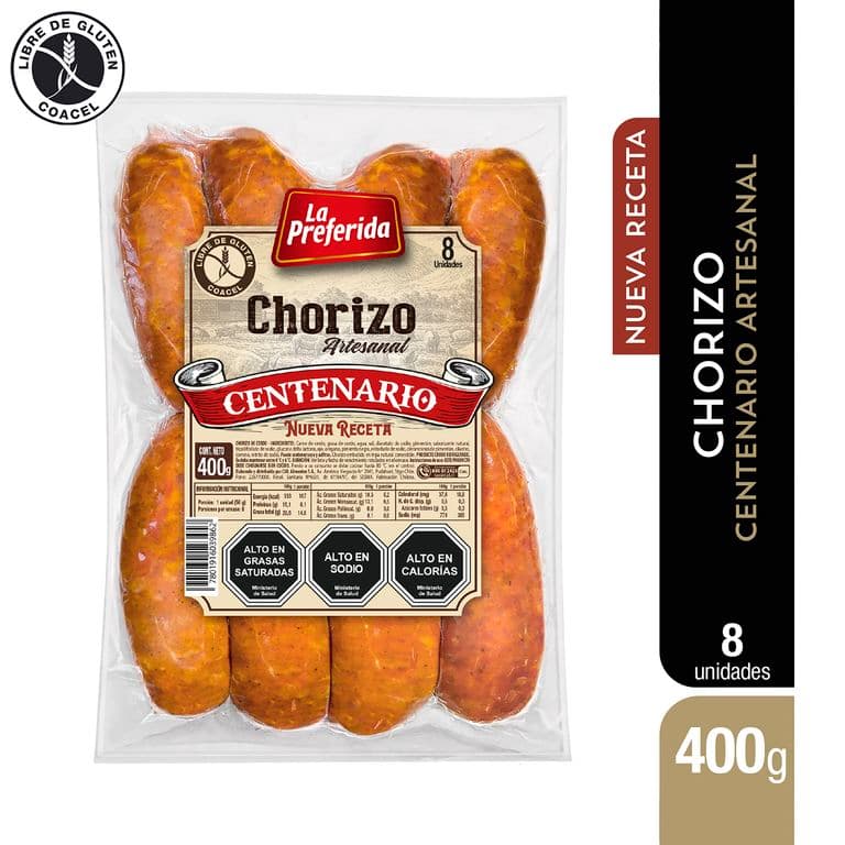 Chorizo Centenario Artesanal La Preferida 400 g