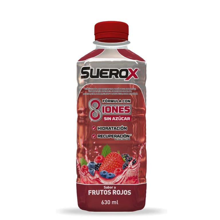 Bebida Isotonica Sabor Frutos Rojos Suerox 630 ml