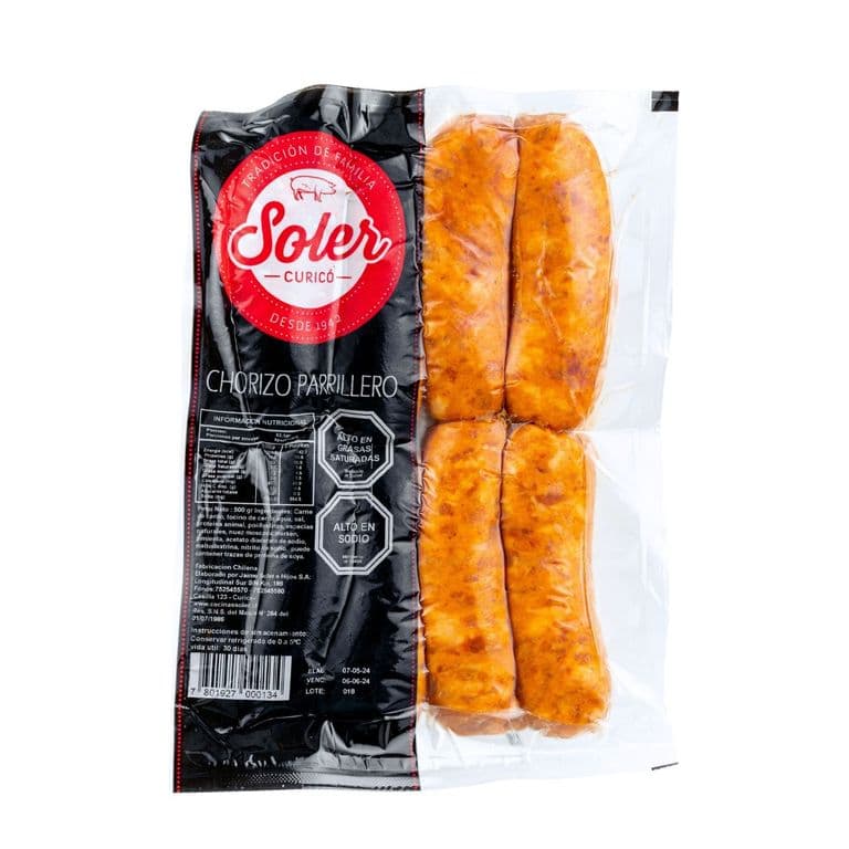 Chorizo Parrillero Tradicional Soler 500 g