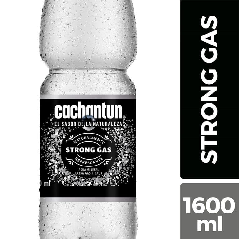 Agua Mineral con Gas Strong Cachantun 1.6 L 1.6 LT