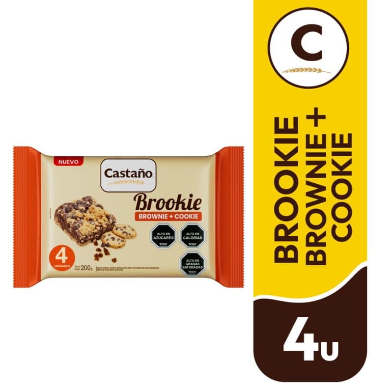 Brookie Castano 4 Un x 50 g 200 GR