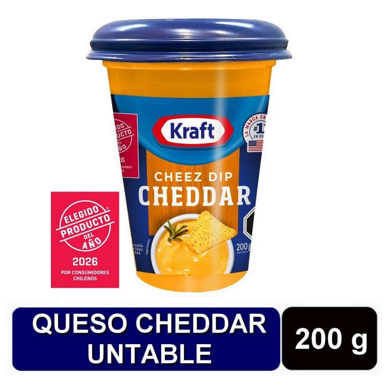 Queso Cheddar Untable Pote Kraft 200 g
