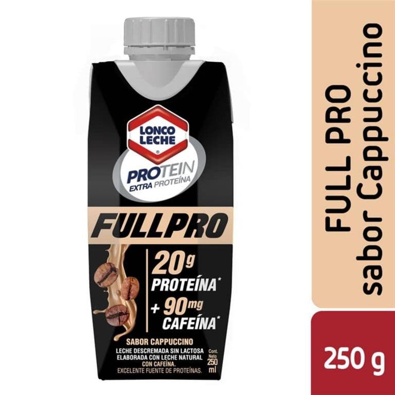 Leche Descremada Full Proteina Sabor Cappuccino Loncoleche 250 ml