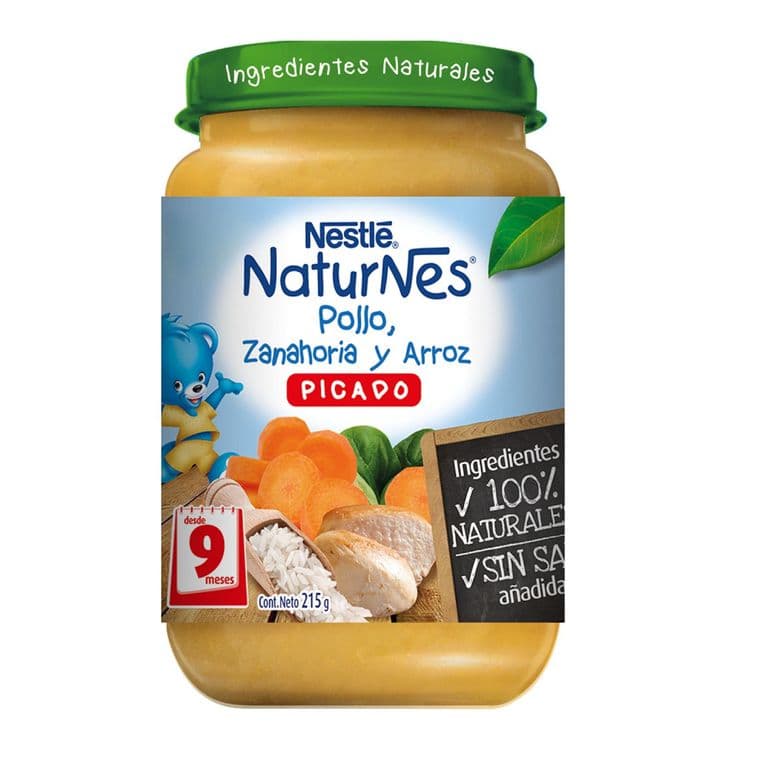 Picado Naturnes Pollo, Zanahoria Y Arroz 215 GR
