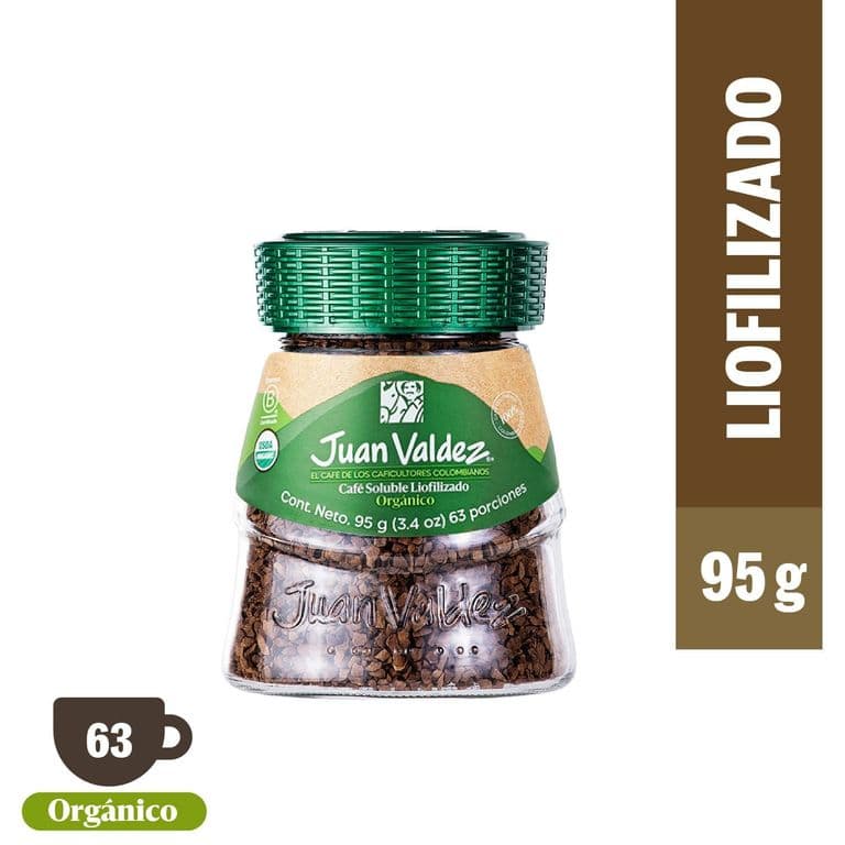 Cafe Liofilizado Organico Juan Valdez 95 g