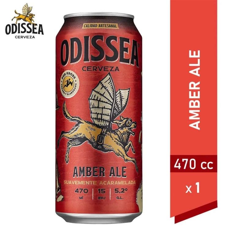 Cerveza Amber Ale Odissea 5.2 470 ml