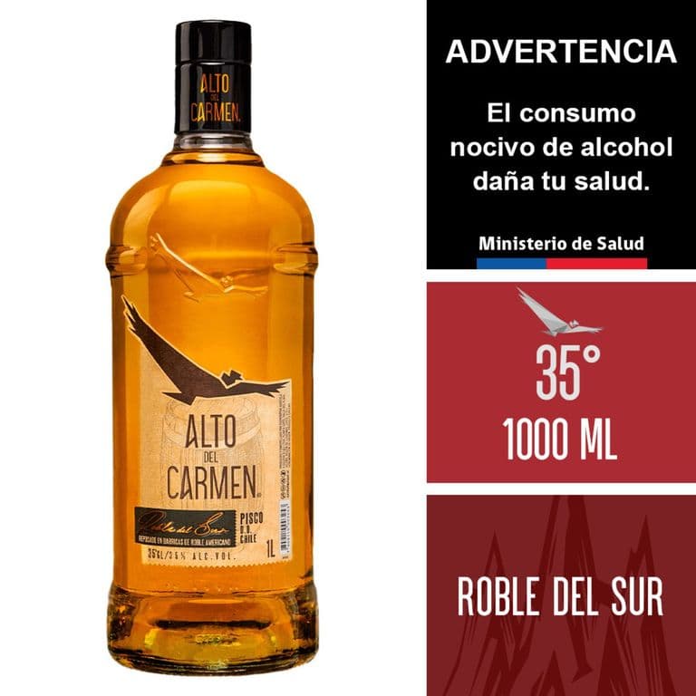 Pisco Alto del Carmen Robles del Sur 35 1 L 1 LT