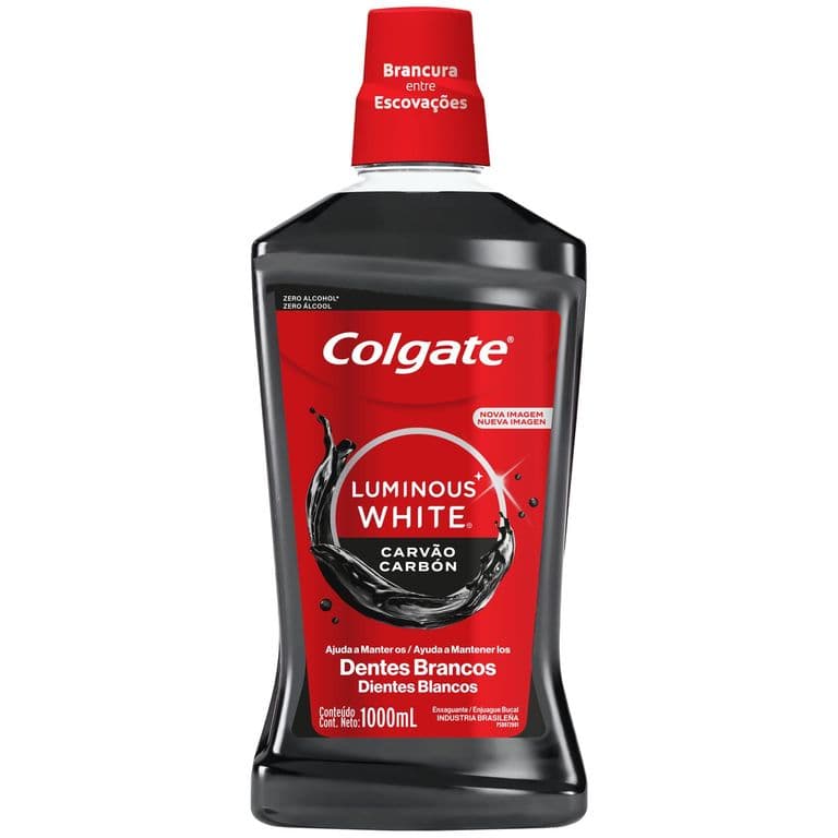Enjuague Bucal Colgate Luminous White  Charcoal 1 Lt