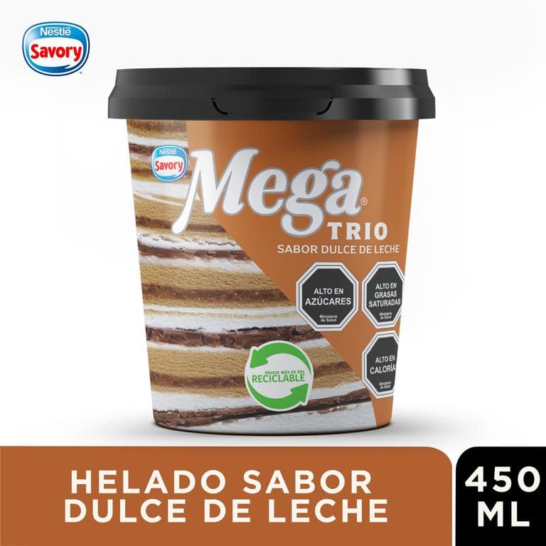 HELADO DULCE DE LECHE TRIO MEGA 450 ML