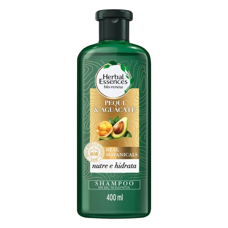 Shampoo Sin Sal Nutre e Hidrata Pequi & Palta Herbal Essences 400 ml