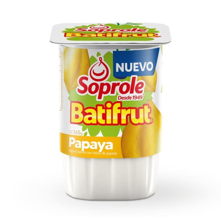 Yoghurt Batifrut Sabor Papaya Soprole 165 g