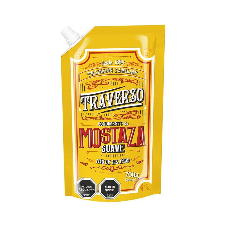 Mostaza Suave Doypack Traverso 700 g