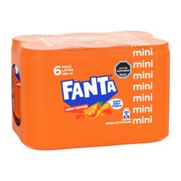 Pack Bebida Fanta Lata 6 x 220 ml