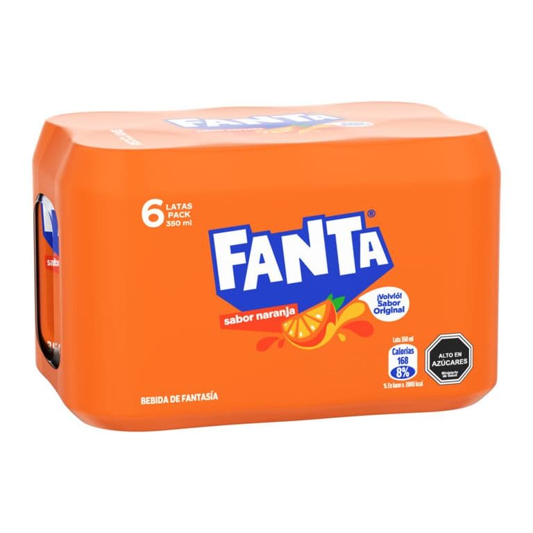 Pack Bebida Fanta Lata 6 x 350 ml