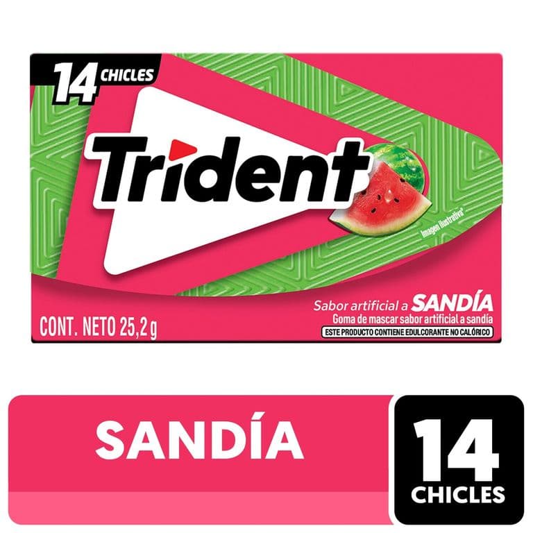Chicle Trident Sabor Sndia 25.2 g