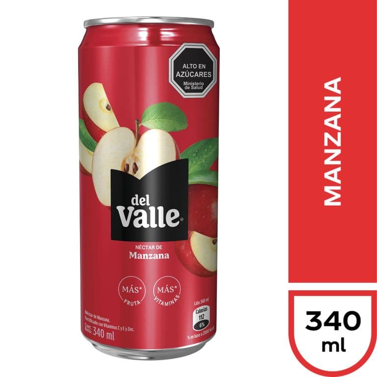 Nectar de Manzana Lata Del Valle 340 ml