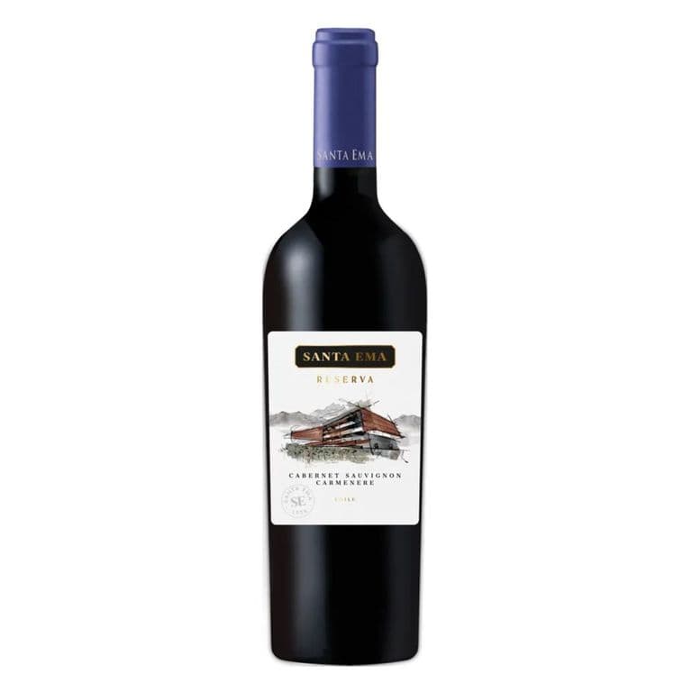 Vino Tinto Blend Cabernet Sauvignon & Carmenere Reserva Santa Ema 13 750 ml