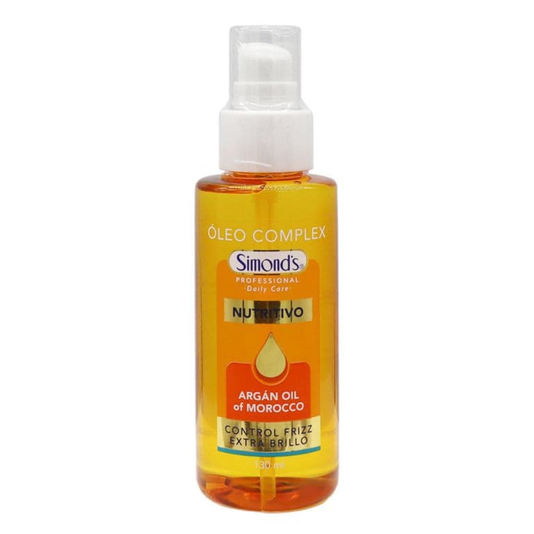 Aceite Capilar Argan Nutritivo Frizz y Brillo Simonds 130 ml