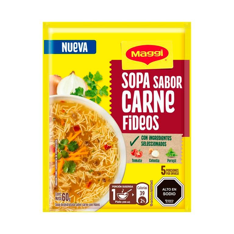 Sopa Sabor Carnes y Fideos Maggi 60 g