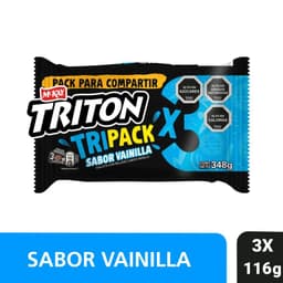 Tripack Galleta Triton Sabor Vainilla 3 x 116 g