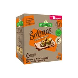 Galletas de Maiz Salmas con Camote y Zanahoria 108 g