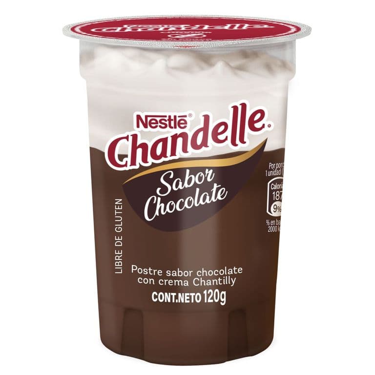 Postre Chandelle Sabor Chocolate Nestle 120 gr