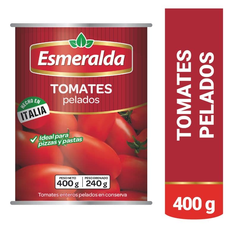 Tomates Enteros Pelados Esmeralda 400 g