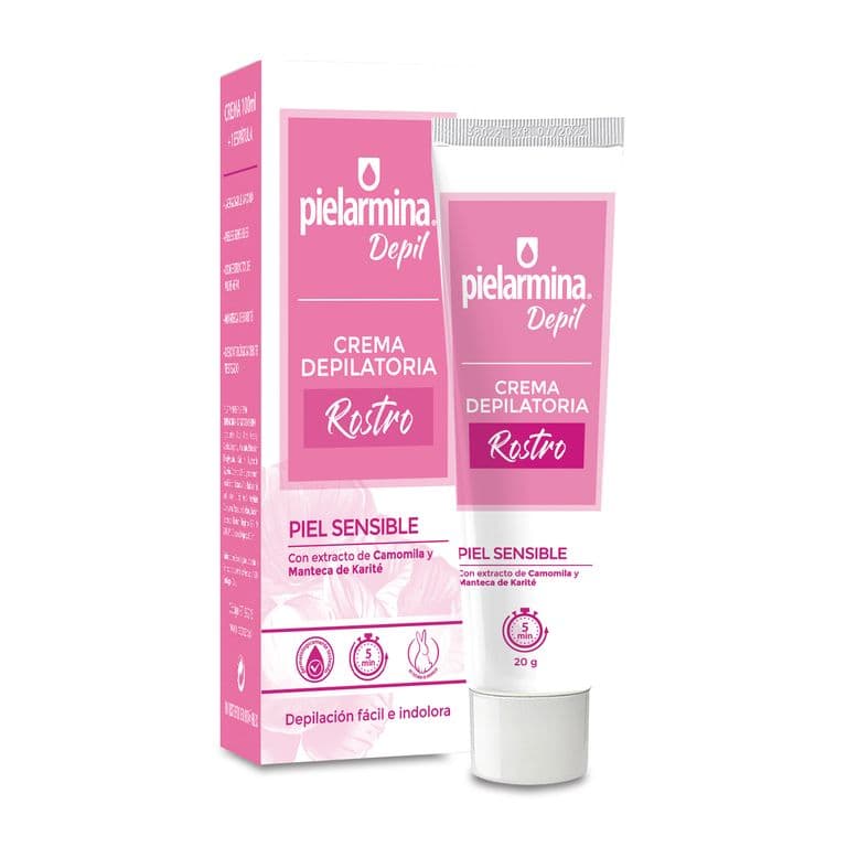 Crema Depilatoria para Rostro Piel Sensible Pielarmina 20 gr