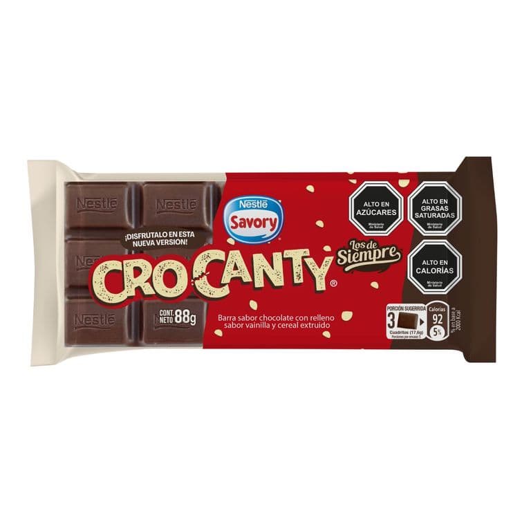 Tableta de Chocolate Nestle Crocanty 88 gr