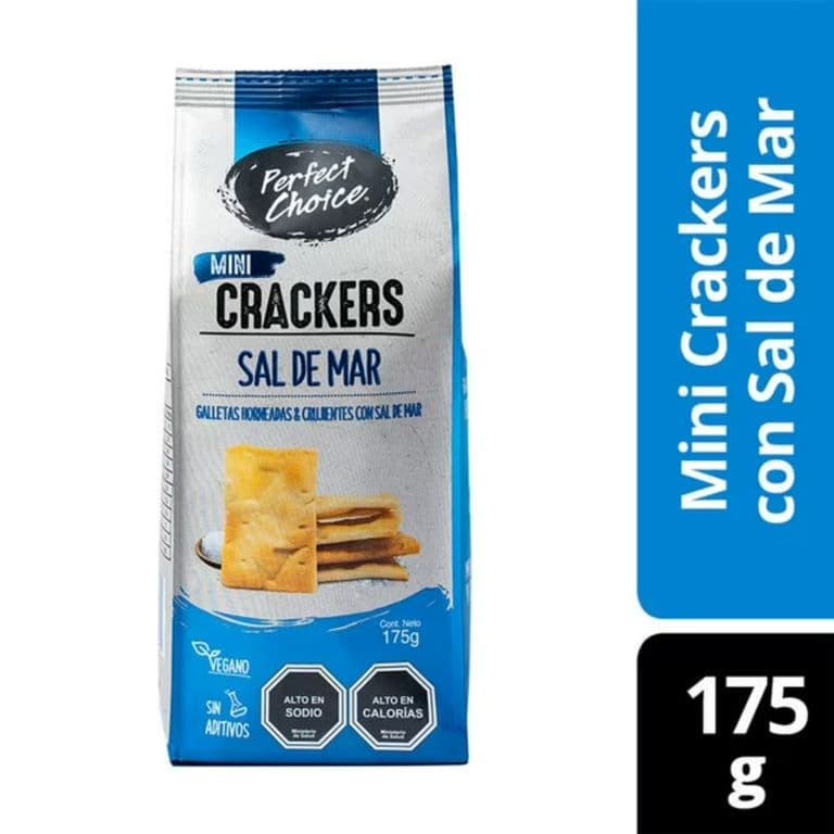 Galletas Mini Crackers con Sal de Mar Perfect Choice 175 g