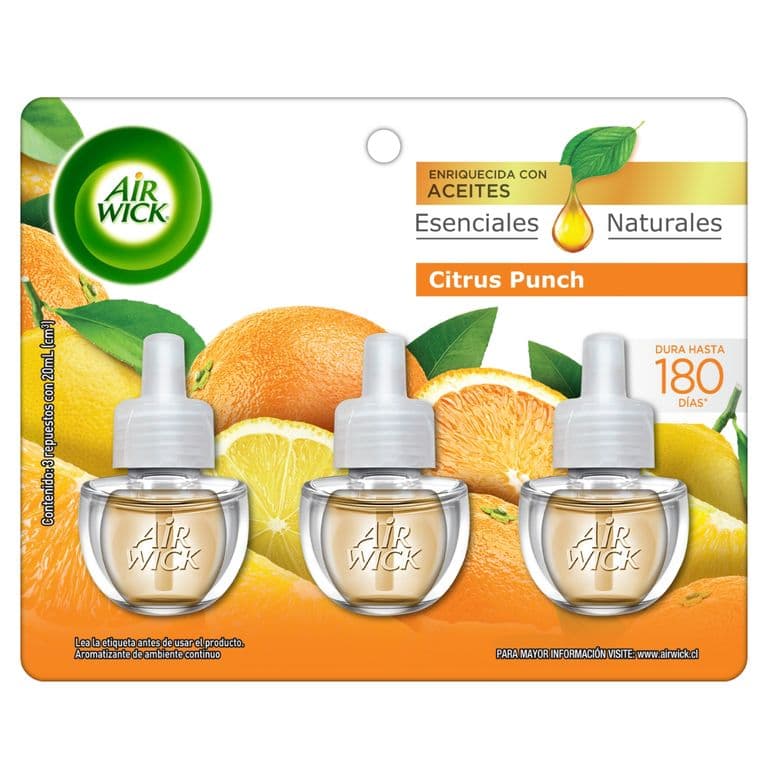 Repuesto Electrico Aceite Aroma Citrus Punch Air Wick 3 x 20 ml