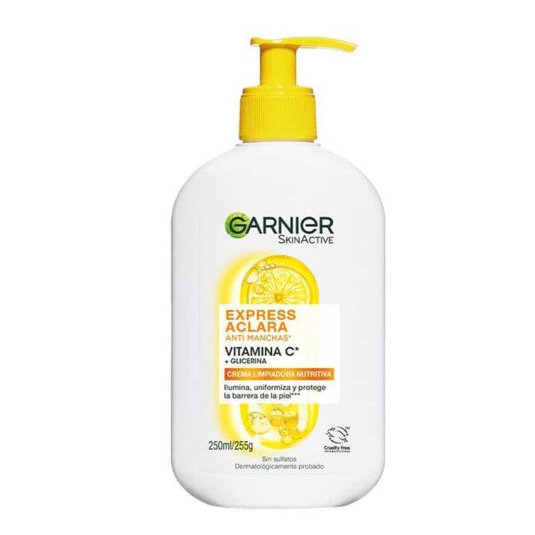 Crema Facial Limpiadora Garnier Antimanchas y Vitamina C 250 ml