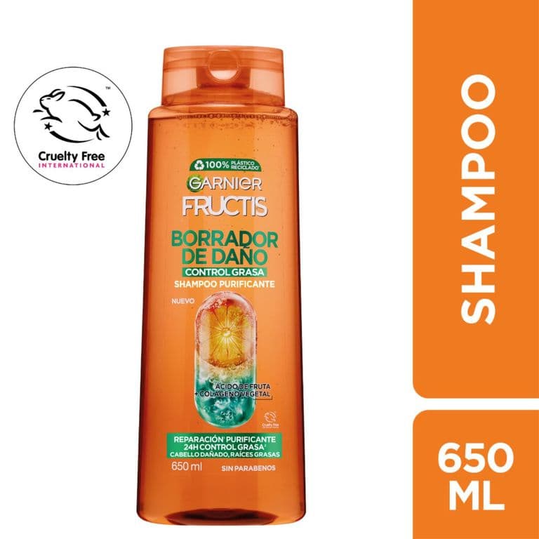 Shampoo Fructis Borrador de Danos 650 ml