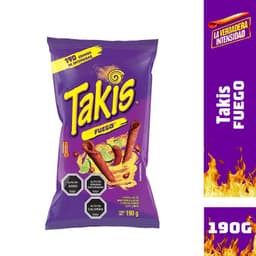 Tortillas de Maiz Takis Fuego 190 g