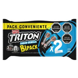 Pack Galletas Triton Sabor Vainilla 2 x 95 g
