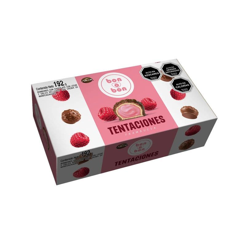 Bombones de Chocolate Bon o Bon Tentaciones Frambuesa 192 g
