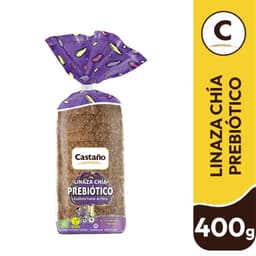 Pan de Molde Integral Prebiotico Linaza y Chia Castano 400 g