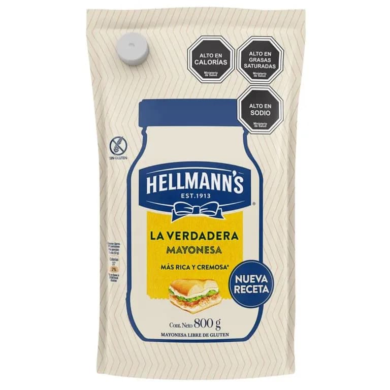 Mayonesa Hellmann's Doypack 800 g