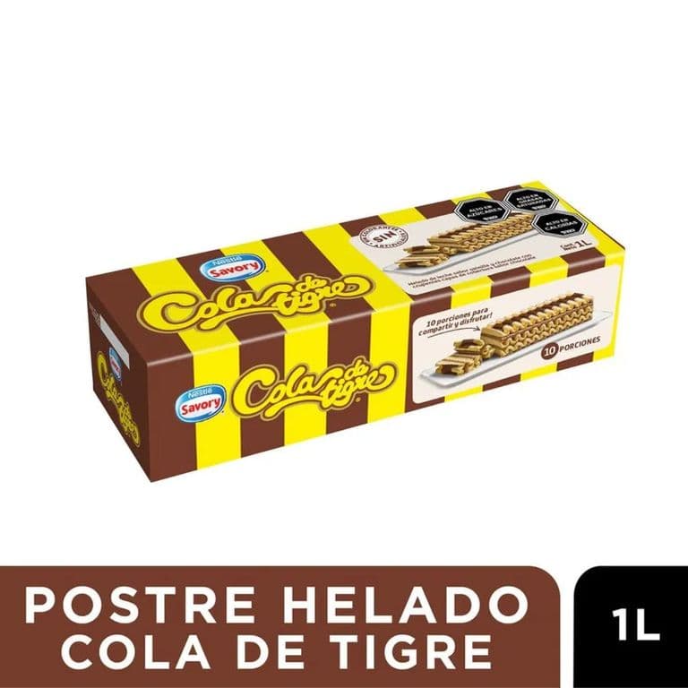 Postre Helado Cola de Tigre Savory 1 L 1 LT