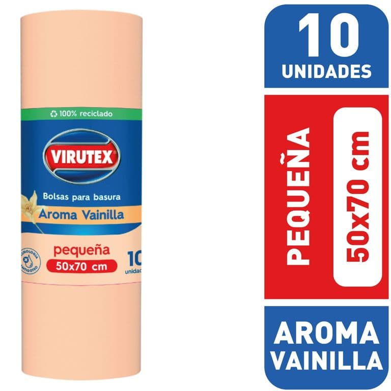 Bolsa de Basura Pequena 50x70 Vainilla Virutex 10 un