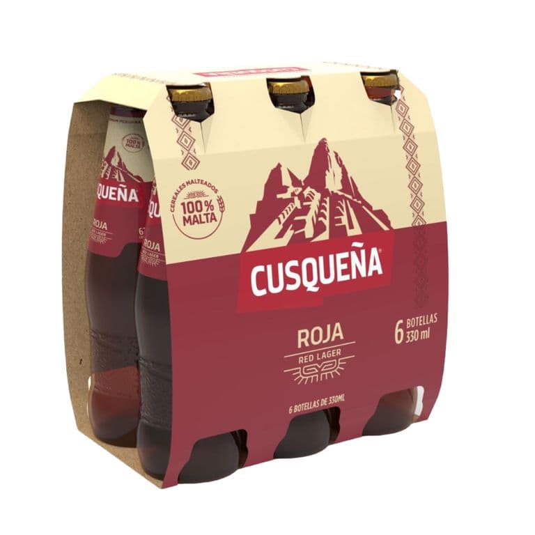 Pack Cerveza Cusquena Red Lager Botella 5 6 x 330 ml