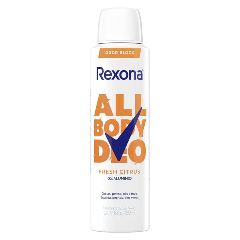 Desodorante Aerosol All Body Deo Fresh Citrus Women Rexona 150 ml