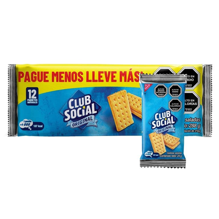 Pack Galleta Club Social Original 12 x 24 g