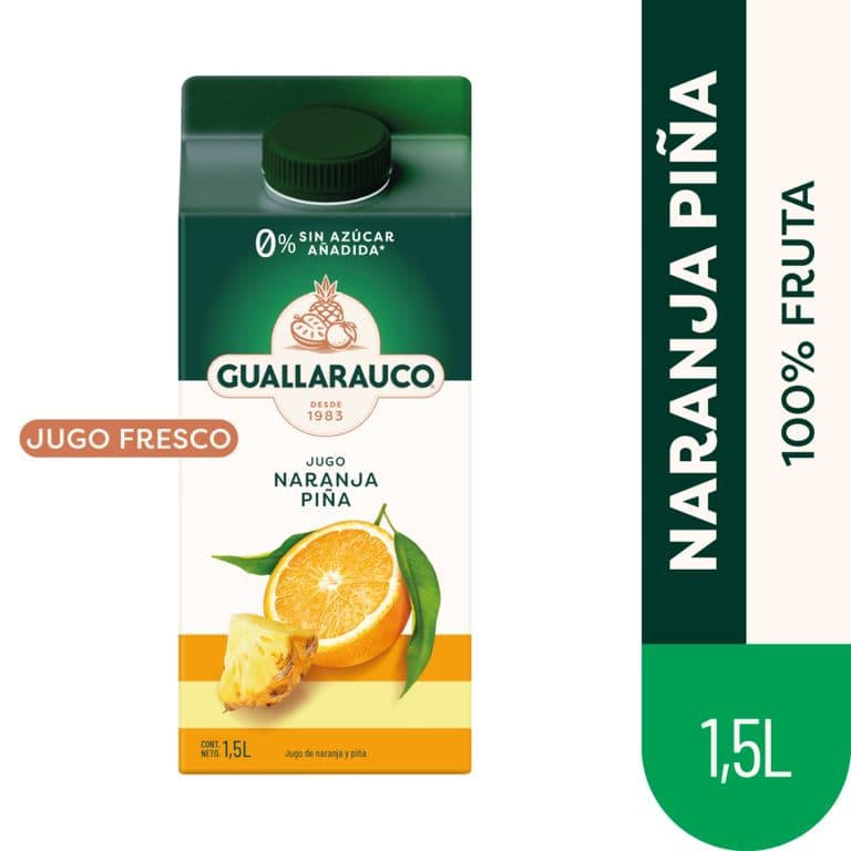 Jugo Fresco de Naranja y Pina Guallarauco 1.5 L 1.5 LT