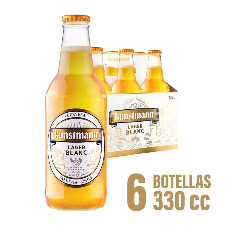 Pack Cerveza Kunstmann Lager Blanc Botella 4.5 6 x 330 ml